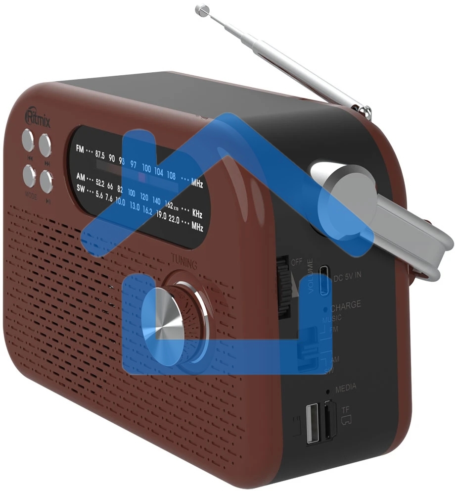 Радиоприемник Ritmix RPR-045 CHOCOLATE