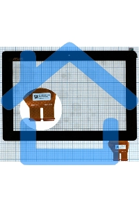 Сенсорное стекло (тачскрин) для Asus PadFone 3 A80 5363N FPC-1, черное