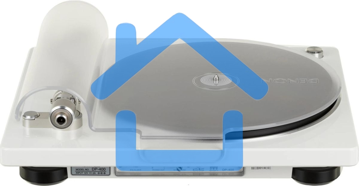 Проигрыватель винила Denon DP-400F, частично автоматический, белый