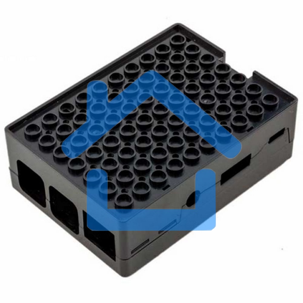 Корпус RA182 black для микрокомпьютера Raspberry Pi 3 ACD черный ABS Plastic Building Block case for Raspberry Pi 3