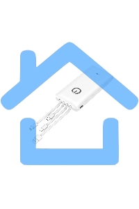 Портативный аккумулятор Powerbank Perfeo ABSOLUTE 10000mah In Micro usb,USB /Out USB,Micro usb,Type-C,Lightning, 2.1А/ белый (PF_B4879)