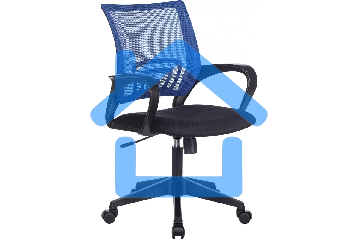 Кресло офисное Бюрократ CH-695N синий TW-05 TW-10 сетка/ткань, крестов. пластик