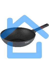 Сковорода ВОК (WOK) Rondell Stripes RDA-1618 круглая 28см покрытие: Xylan Plus ручка несъемная (без крышки) серый