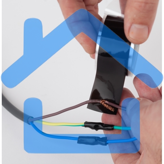 Изолента ЭРА PRO PROSS25 силиконовая самослипающаяся 25 мм х 3 м черная