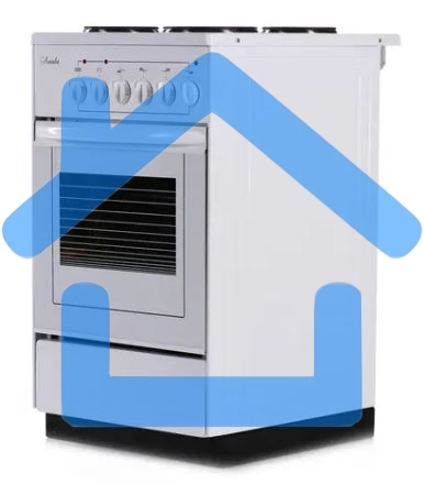 Плита электрическая Лысьва ЭП 401 СТ белый, конфорок 4 электрических, духовка 57 л, 50 см x 84 см x 60 см