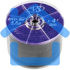 Диск DVD-RW VS (PERFEO) 4.7 Gb, 4x, Bulk (50), (50/600).