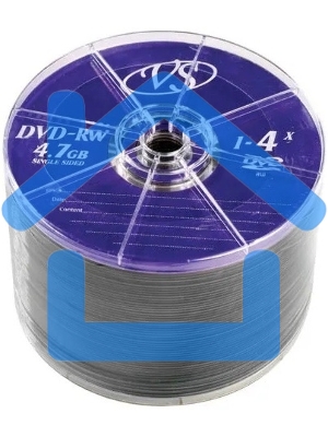 Диск DVD-RW VS (PERFEO) 4.7 Gb, 4x, Bulk (50), (50/600).