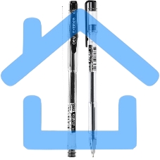 Ручка гелевая Deli EveryU EG82-BK прозрачный, d=0.7мм, черные чернила, 1 стержень, круглая