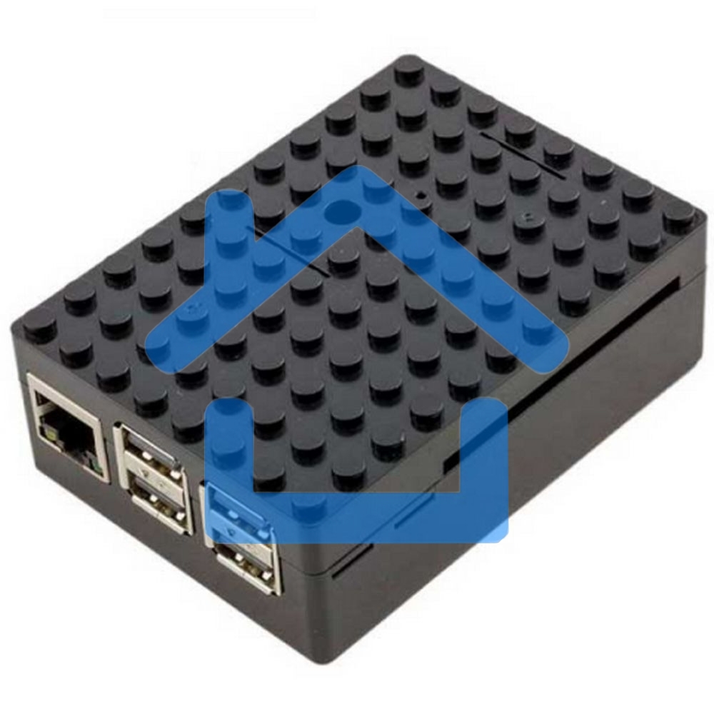 Корпус RA182 black для микрокомпьютера Raspberry Pi 3 ACD черный ABS Plastic Building Block case for Raspberry Pi 3
