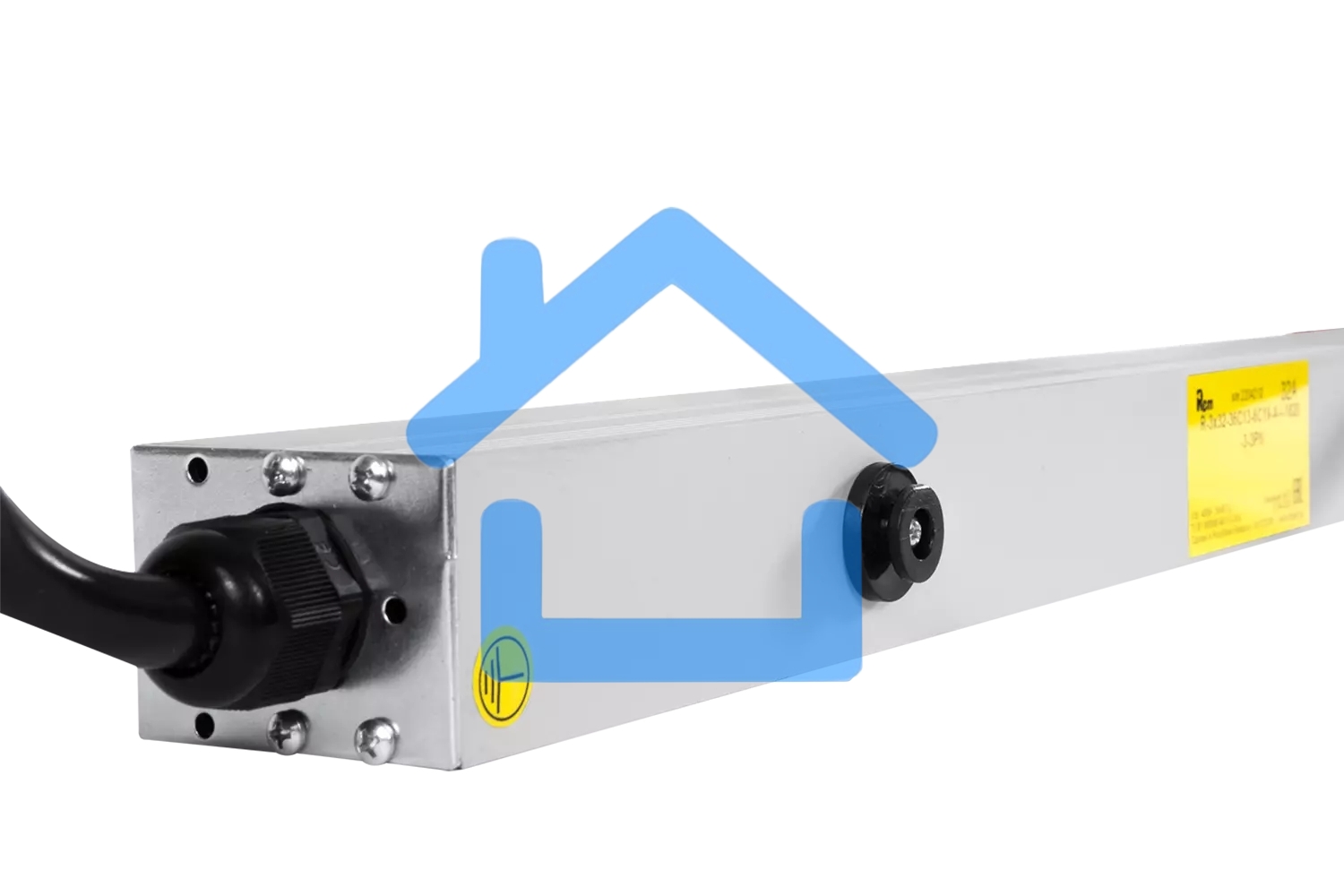 Блок силовых розеток Rem Rem-32, IEC 60320 С13, IEC 60320 С19 х 16, Shuko х 10, вход IEC 309, шнур 3 м, 1 463мм, однофазный 32А, автомат + индикатор, 