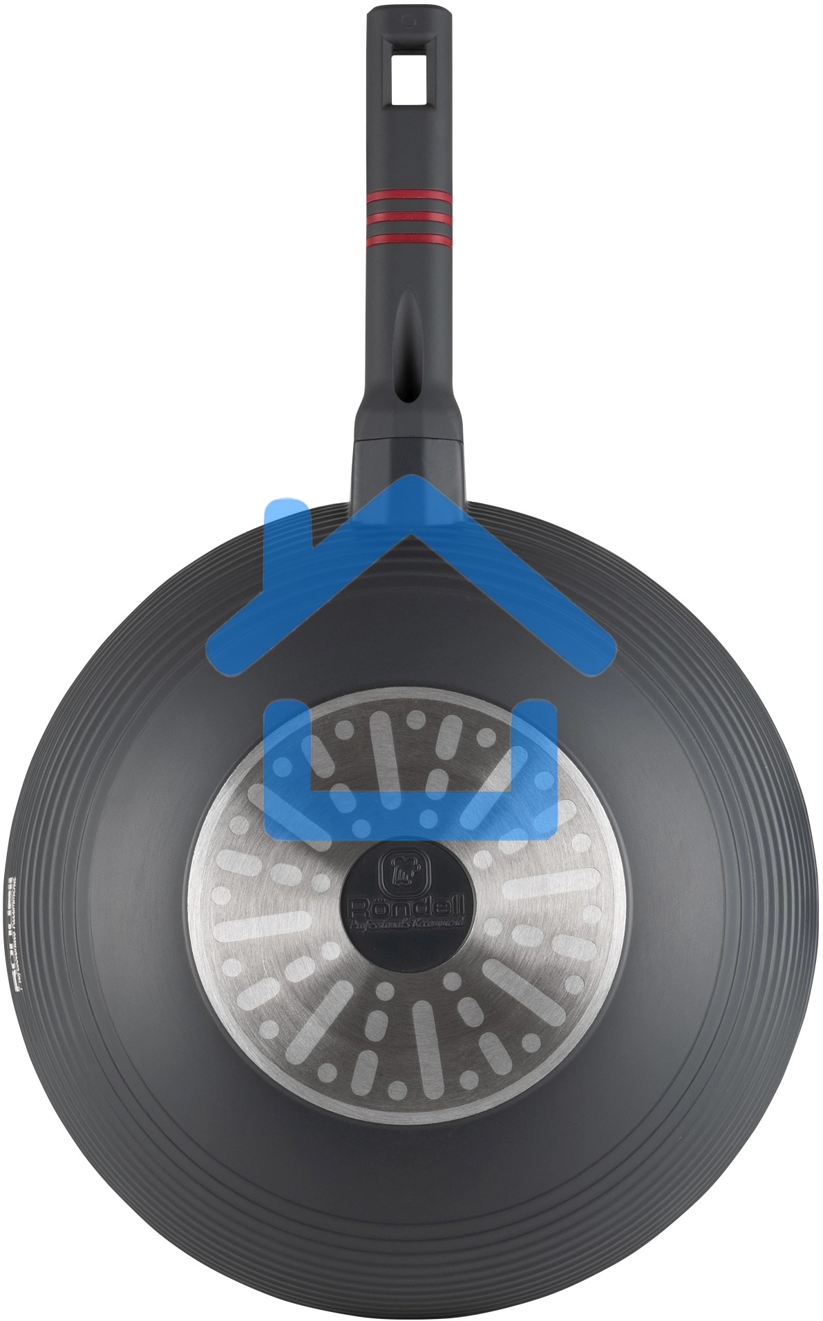 Сковорода ВОК (WOK) Rondell Stripes RDA-1618 круглая 28см покрытие: Xylan Plus ручка несъемная (без крышки) серый