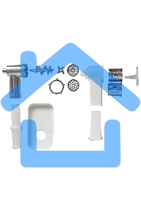 Мясорубка электрическая JVC JK-MG124 2000 Вт, белый с серым