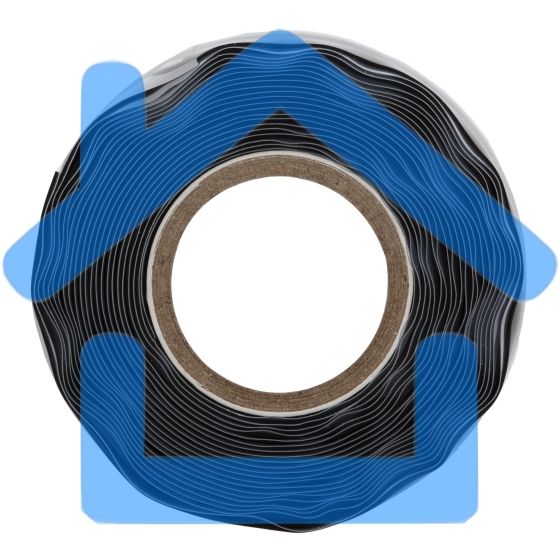 Изолента ЭРА PRO PROSS25 силиконовая самослипающаяся 25 мм х 3 м черная