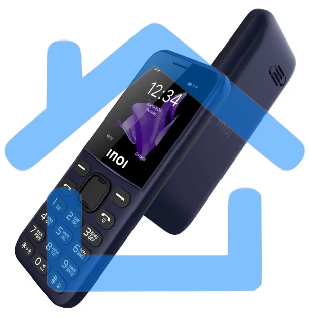 Мобильный телефон INOI 140 Classic Lite 4G синий
