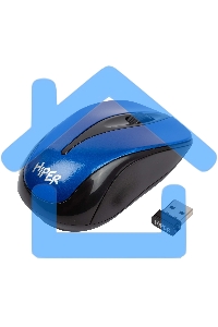 Мышь беспроводная HIPER HOMW-062 синий, 1000 dpi, радиоканал, USB, кнопки - 3
