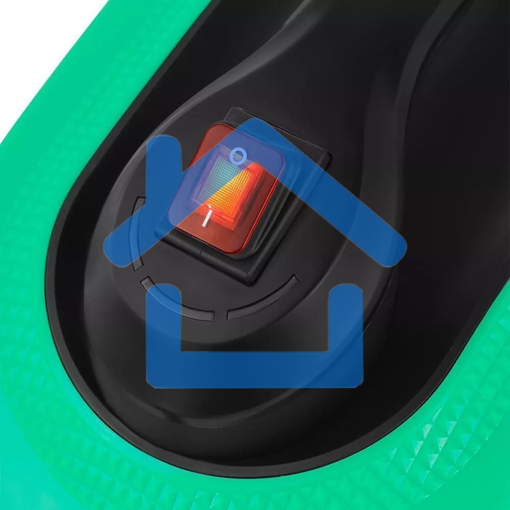 Пароочиститель напольный Kitfort КТ-9137-2 1800Вт черный/бирюзовый