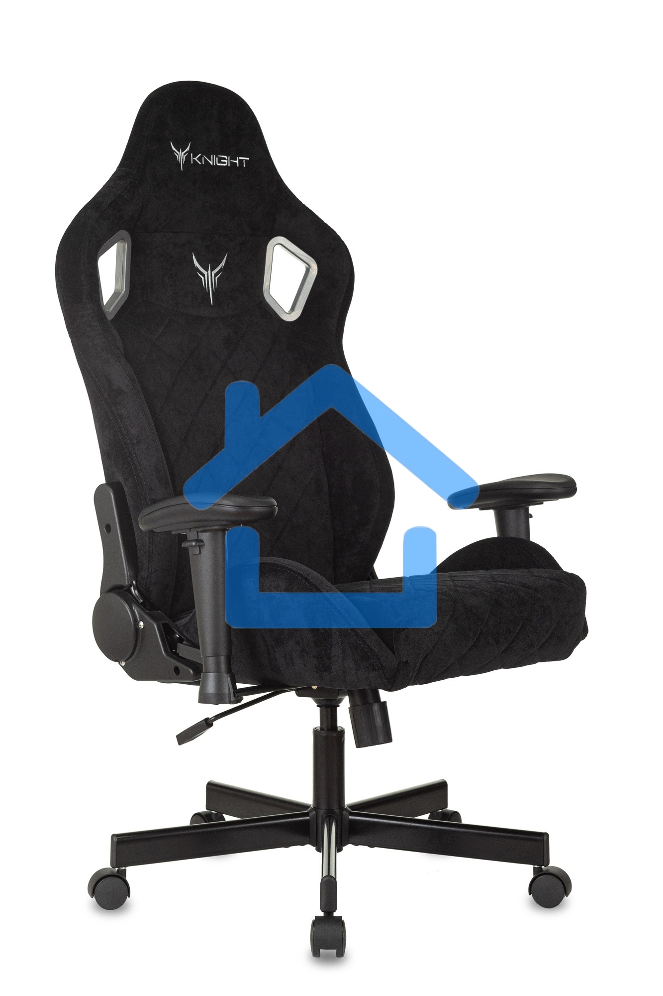 Кресло игровое Бюрократ Knight Outrider Light-20 черный с подголов. крестовина металл