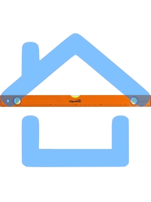 Уровень алюминиевый, 600 мм, 3 глазка, желтый, линейка Sparta