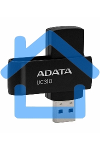 Флешка USB ADATA UC310 (UC310-128G-RBK), 128 Gb, USB 3.2 Gen 1, R/W 100/30, черный