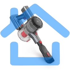 Пылесос вертикальный/ручной BQ VC0801H серый, питание от аккумулятора, 50 Вт, уборка сухая, пылесборник 0.6 л, работа от АКБ max 40 мин.