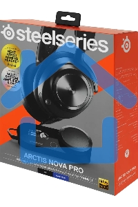 Наушники с микрофоном Steelseries Arctic Nova Pro черный 1.5м накладные оголовье (61527)