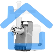 Мясорубка электрическая JVC JK-MG124 2000 Вт, белый с серым