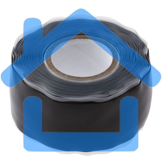 Изолента ЭРА PRO PROSS25 силиконовая самослипающаяся 25 мм х 3 м черная