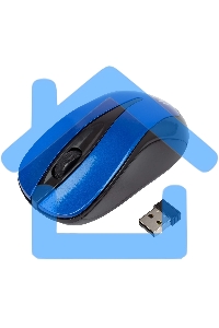 Мышь беспроводная HIPER HOMW-062 синий, 1000 dpi, радиоканал, USB, кнопки - 3