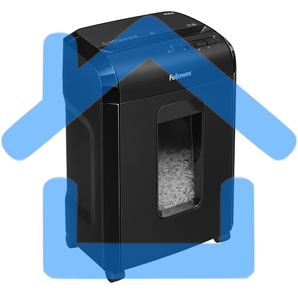 Шредер Fellowes Powershred 10M FS-4630601 DIN P-5, 2х15мм, 10лст., 19лтр., Safety Lock, с микрорезкой