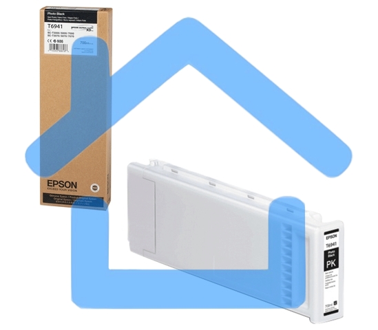 Картридж струйный EPSON T694100 (C13T694100) фото черный (700 мл) для SureColor SC-T3000, SC-T3200, SC-T5000, SC-T5200, SC-T7000, SC-T7200