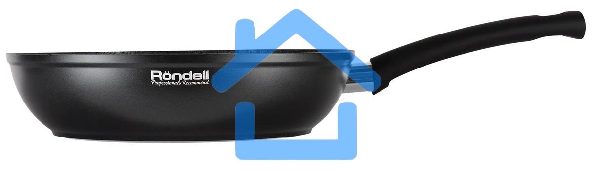 Сковорода Rondell Mustang RDA-597, 24см, без крышки, черный