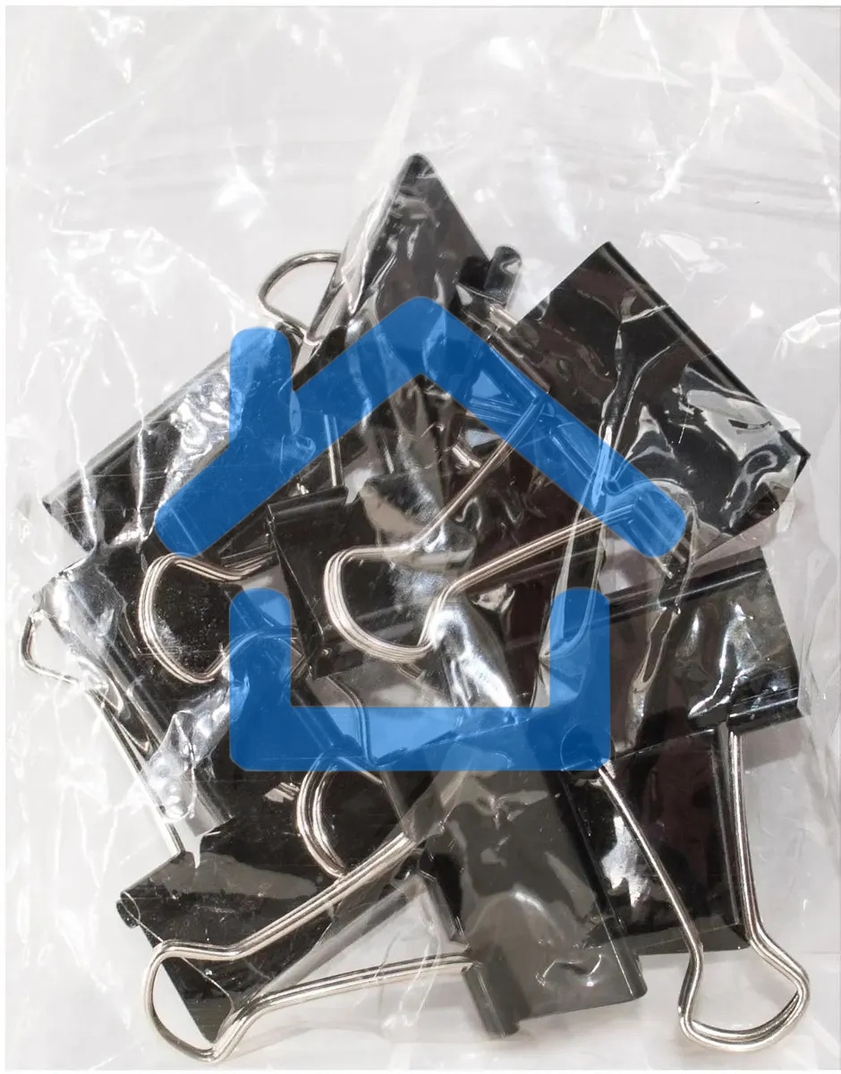 Зажимы Buro сталь 32мм черный (упаковка: 10шт) пакет