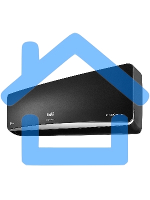 Блок внутренний сплит-системы Ballu BSPI/in-13HN8/BL/EU инвертор, 12000 BTU, 35 м², 23 дБ, охлаждение, обогрев, осушение, черный