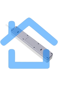 Удлинитель с сетевым фильтром Defender DFS 141, белый, 4розетки, USB+TypeC, 1.5 м.