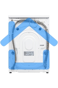 Стиральная машина Бирюса WMD-MX814/15 белая, загрузка фронтальная 8кг, 1400 об/мин., класс: A