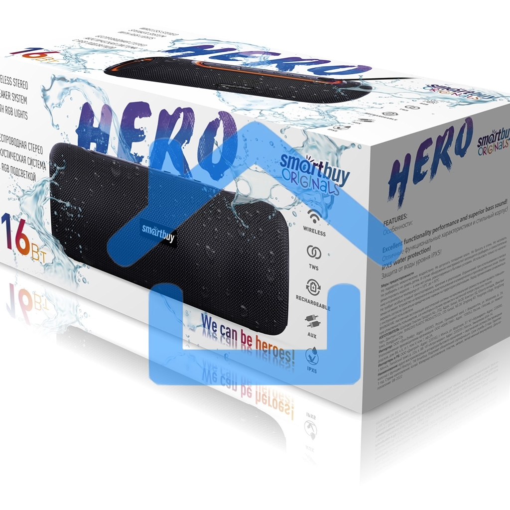 Колонка беспроводная SMARTBUY (SBS-5280) HERO, черный