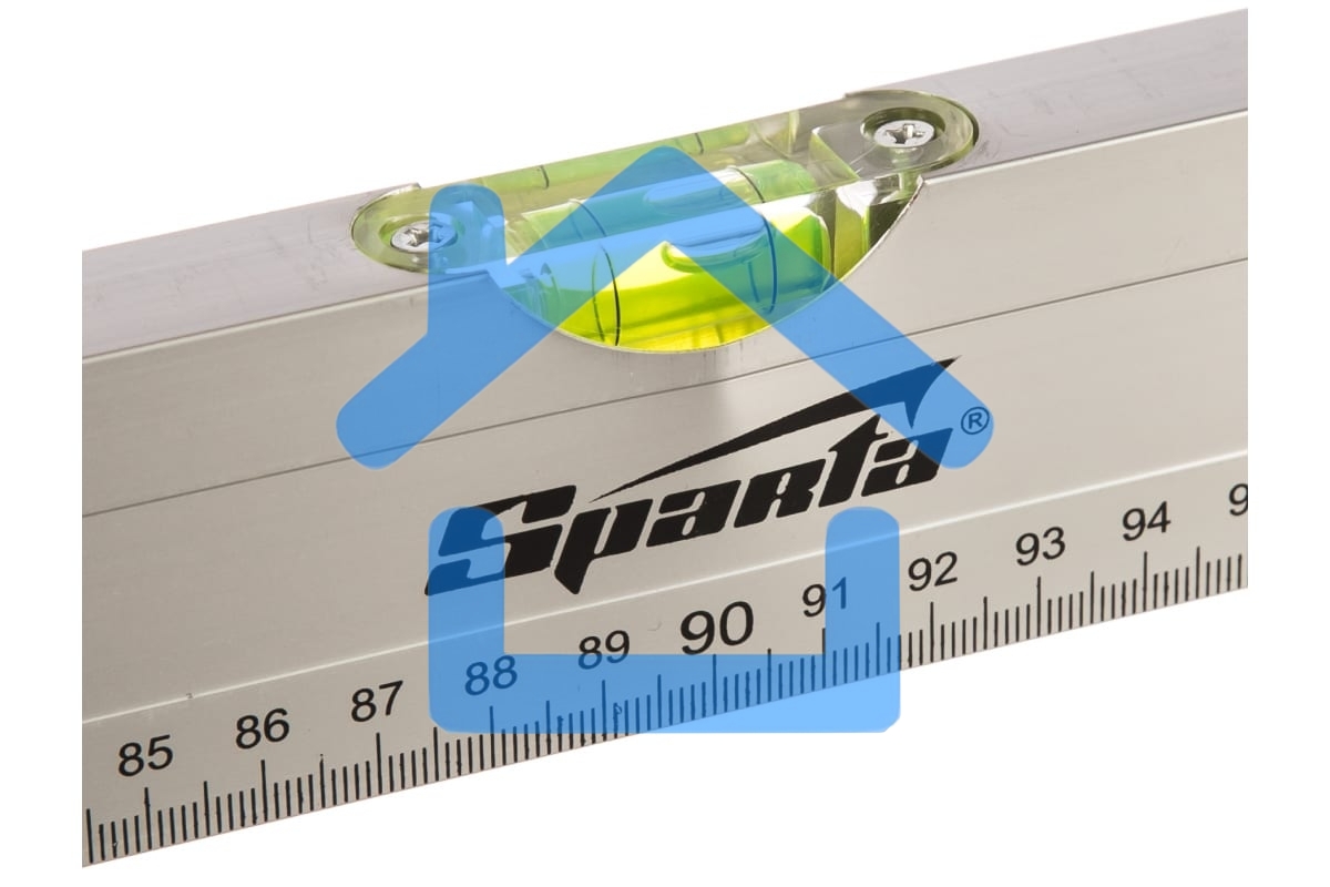 Уровень алюминиевый, 1800 мм, 2 глазка, линейка Sparta