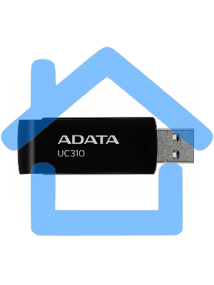 Флешка USB ADATA UC310 (UC310-128G-RBK), 128 Gb, USB 3.2 Gen 1, R/W 100/30, черный