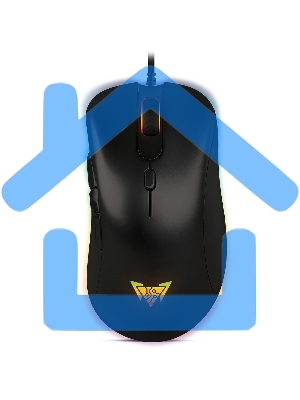 Мышь проводная Crown CMGM-904 черный, 7000 dpi, USB, кнопки - 7