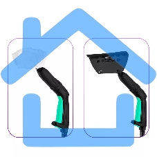 Пароочиститель напольный Kitfort КТ-9137-2 1800Вт черный/бирюзовый