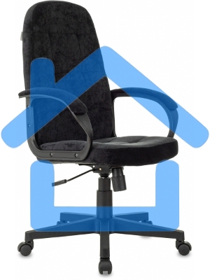 Кресло руководителя Бюрократ CH 002 Fabric черный Light-20 крестов. пластик