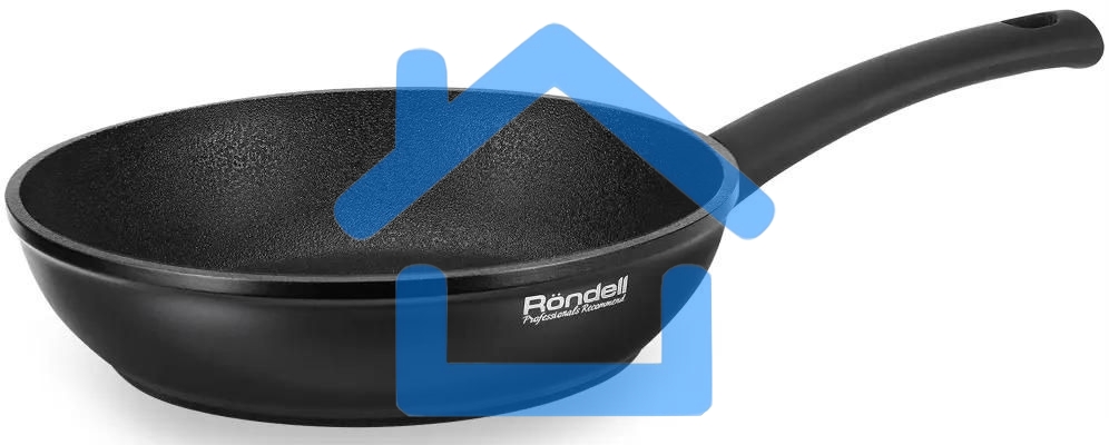 Сковорода Rondell Mustang RDA-597, 24см, без крышки, черный