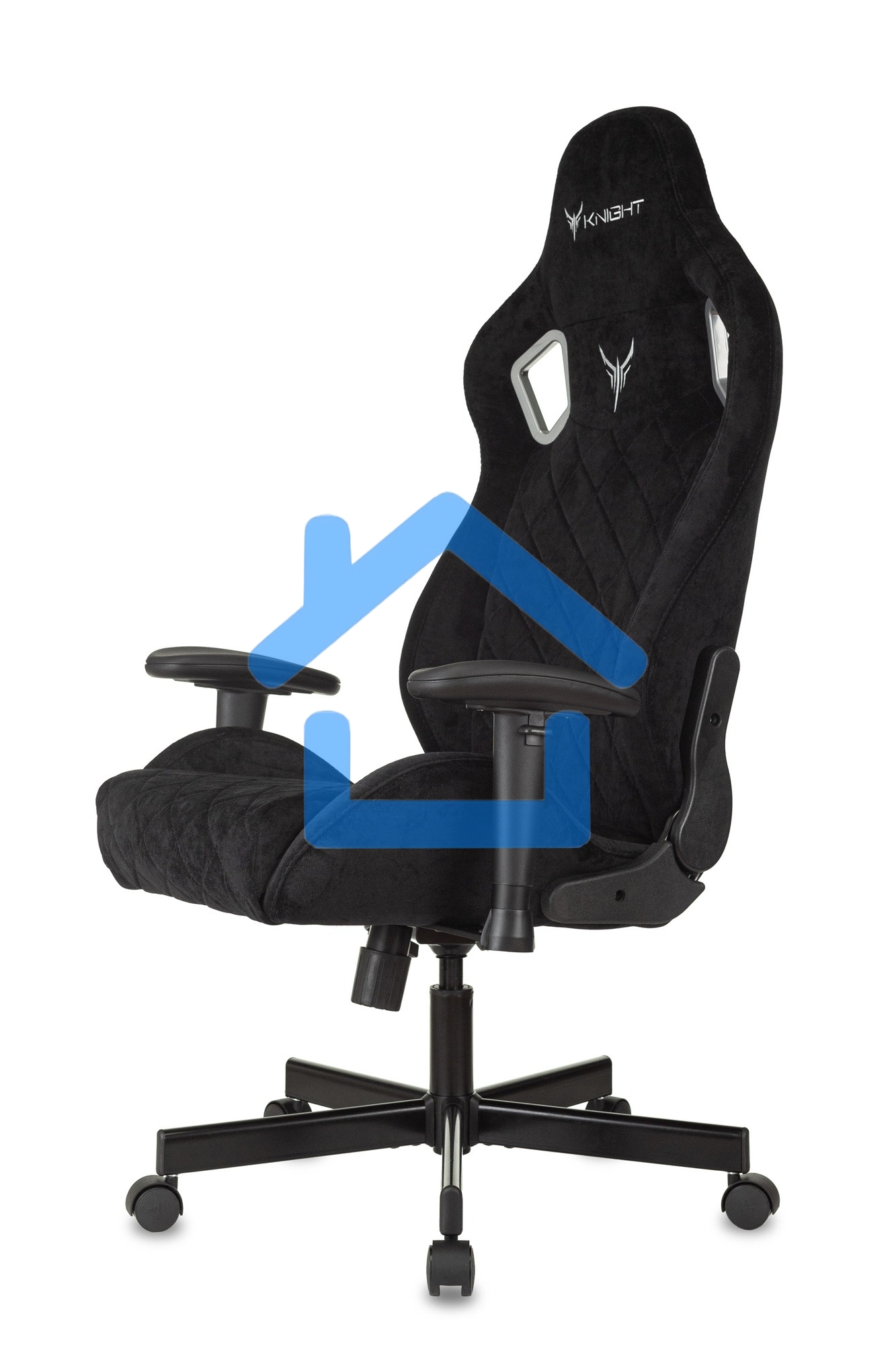 Кресло игровое Бюрократ Knight Outrider Light-20 черный с подголов. крестовина металл