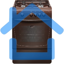 Плита газовая Gefest 1200-С7 К39 коричневый, конфорок 4 шт, духовка 63 л, 60 см x 85 см x 60 см