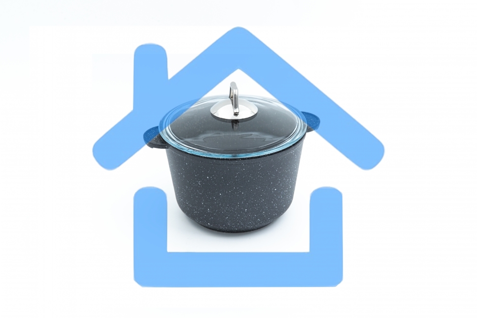 Кастрюля универсальная G08 3,0G АЛА 3,0л со стеклянной крышкой