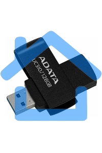 Флешка USB ADATA UC310 (UC310-128G-RBK), 128 Gb, USB 3.2 Gen 1, R/W 100/30, черный