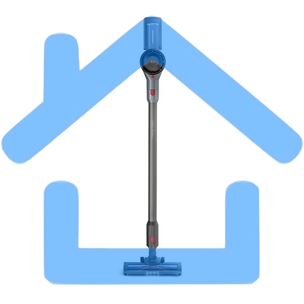 Пылесос вертикальный/ручной BQ VC0801H серый, питание от аккумулятора, 50 Вт, уборка сухая, пылесборник 0.6 л, работа от АКБ max 40 мин.