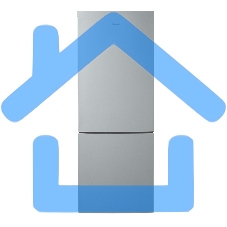 Холодильник Бирюса М6134 металлик двухкамерный 210/85 л морозилка снизу, автоматическое оттаивание