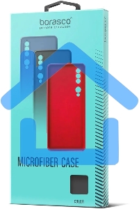 Чехол (клип-кейс) BoraSCO Microfiber Case для Samsung Galaxy A03 Core красный