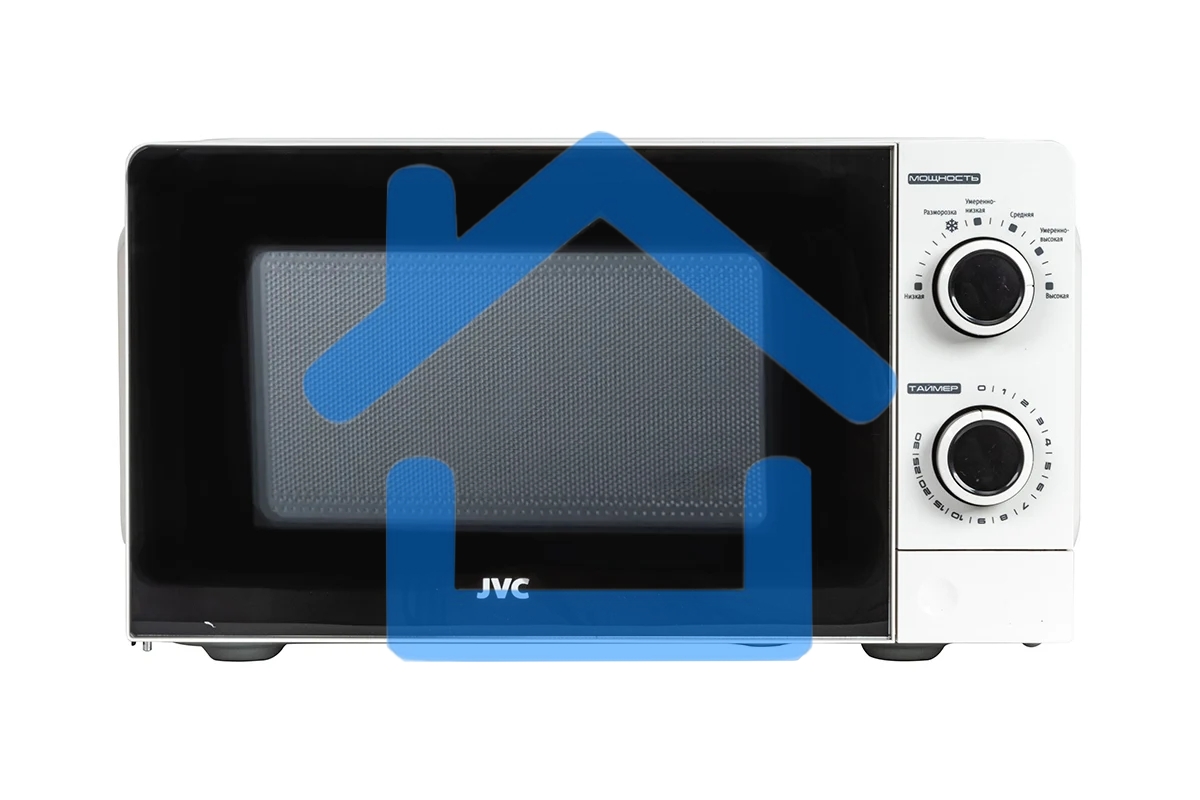 Микроволновая печь JVC JK-MW121M белый, 20 л, 700 Вт, переключатели - поворотный механизм